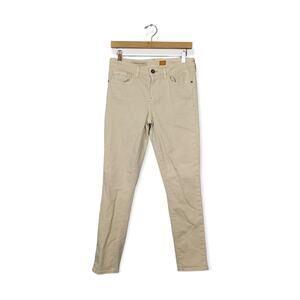 Pilcro & The Letterpress Ivory Stet Slim Fit Ankle Jeans Size 27